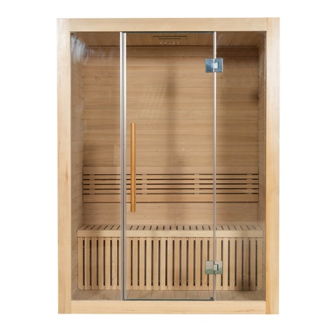Sauna ogrodowa sucha z piecem HARVIA 6kW 150x150x200 cm 3 osobowa