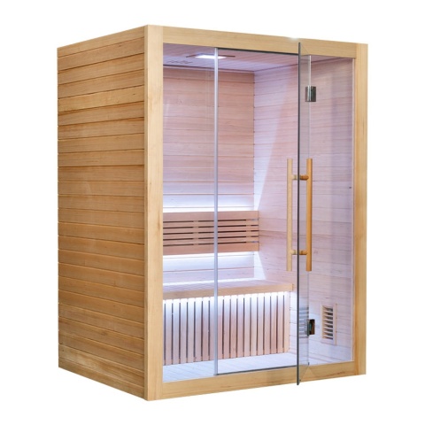 Sauna ogrodowa sucha z piecem HARVIA 6kW 150x150x200 cm 3 osobowa