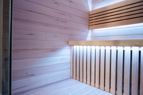 Sauna ogrodowa sucha z piecem HARVIA 6kW 150x150x200 cm 3 osobowa