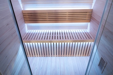 Sauna ogrodowa sucha z piecem HARVIA 6kW 150x150x200 cm 3 osobowa