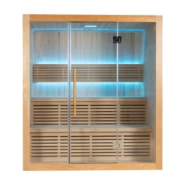Sauna ogrodowa sucha z piecem HARVIA 6kW 180x140x200 cm 4 osobowa