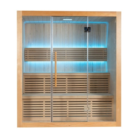 Sauna ogrodowa sucha z piecem HARVIA 6kW 180x140x200 cm 4 osobowa
