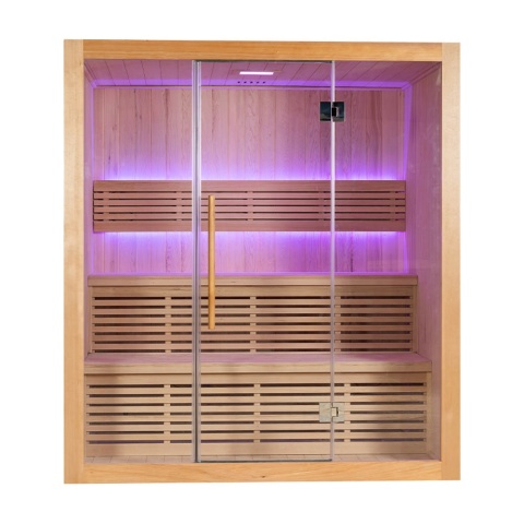 Sauna ogrodowa sucha z piecem HARVIA 6kW 180x140x200 cm 4 osobowa