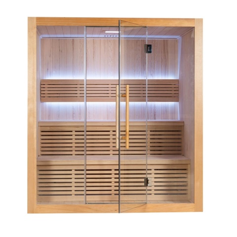 Sauna ogrodowa sucha z piecem HARVIA 6kW 180x140x200 cm 4 osobowa