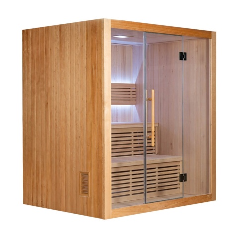 Sauna ogrodowa sucha z piecem HARVIA 6kW 180x140x200 cm 4 osobowa