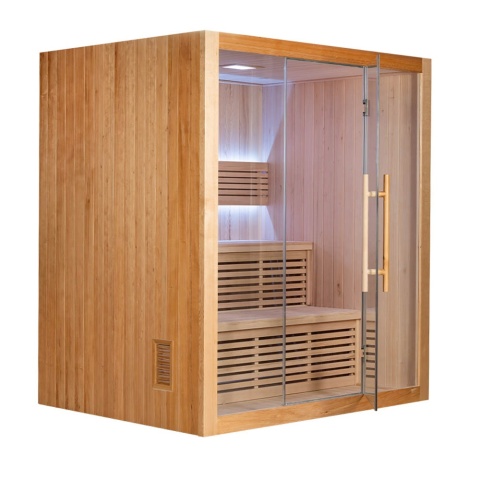 Sauna ogrodowa sucha z piecem HARVIA 6kW 180x140x200 cm 4 osobowa