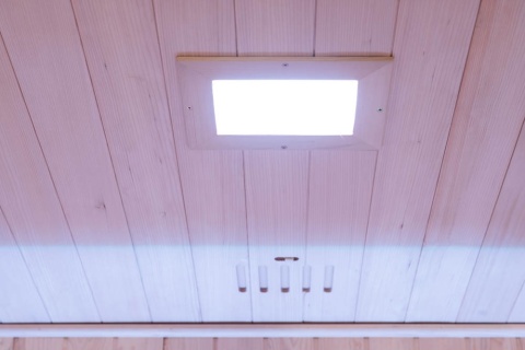 Sauna ogrodowa sucha z piecem HARVIA 6kW 180x140x200 cm 4 osobowa