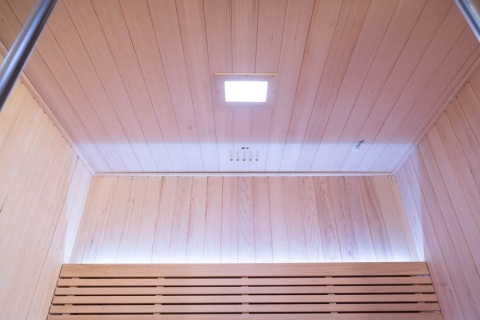 Sauna ogrodowa sucha z piecem HARVIA 6kW 180x140x200 cm 4 osobowa