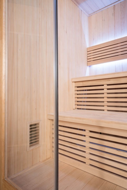Sauna ogrodowa sucha z piecem HARVIA 6kW 180x140x200 cm 4 osobowa