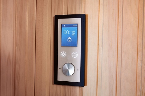 Sauna ogrodowa sucha z piecem HARVIA 6kW 220x200x210 cm 4 osobowa