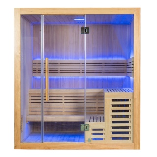 Sauna ogrodowa sucha z piecem HARVIA 6kW 180x160x200 cm 4 osobowa