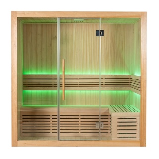 Sauna ogrodowa sucha z piecem HARVIA 6kW 200x140x200 cm 4 osobowa