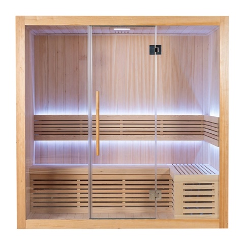 Sauna ogrodowa sucha z piecem HARVIA 6kW 200x140x200 cm 4 osobowa