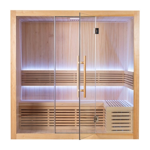 Sauna ogrodowa sucha z piecem HARVIA 6kW 200x140x200 cm 4 osobowa