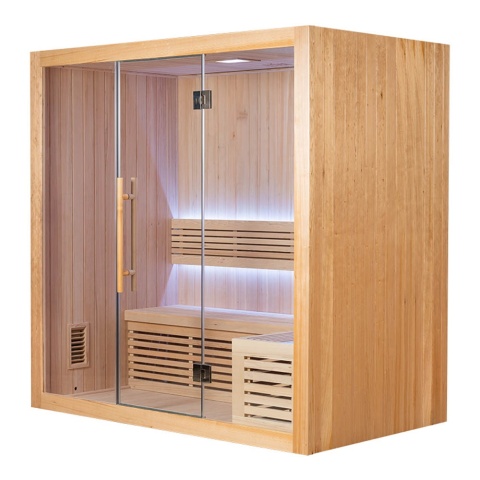 Sauna ogrodowa sucha z piecem HARVIA 6kW 200x140x200 cm 4 osobowa