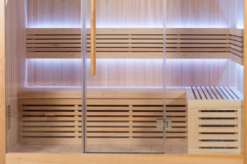 Sauna ogrodowa sucha z piecem HARVIA 6kW 200x140x200 cm 4 osobowa