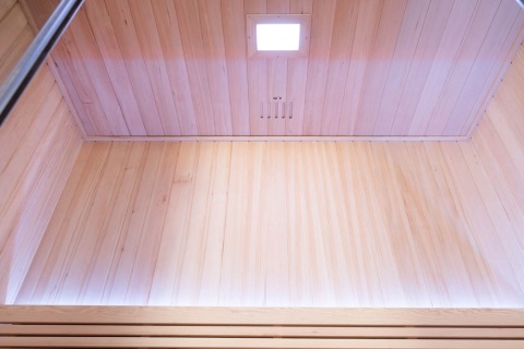 Sauna ogrodowa sucha z piecem HARVIA 6kW 200x140x200 cm 4 osobowa