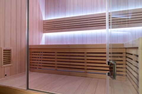 Sauna ogrodowa sucha z piecem HARVIA 6kW 200x140x200 cm 4 osobowa