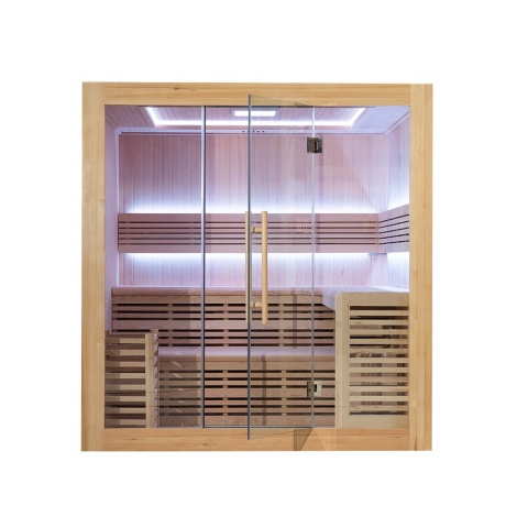 Sauna ogrodowa sucha z piecem HARVIA 8kW 200x160x200 cm 5 osobowa