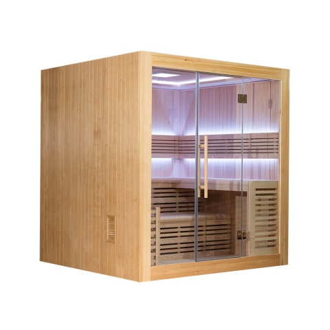 Sauna ogrodowa sucha z piecem HARVIA 8kW 200x160x200 cm 5 osobowa
