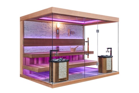 Sauna ogrodowa sucha z piecem HARVIA 12kW 300x200x210 cm 8 osobowa