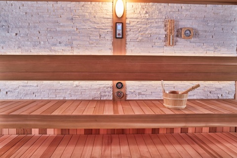 Sauna ogrodowa sucha z piecem HARVIA 12kW 300x200x210 cm 8 osobowa