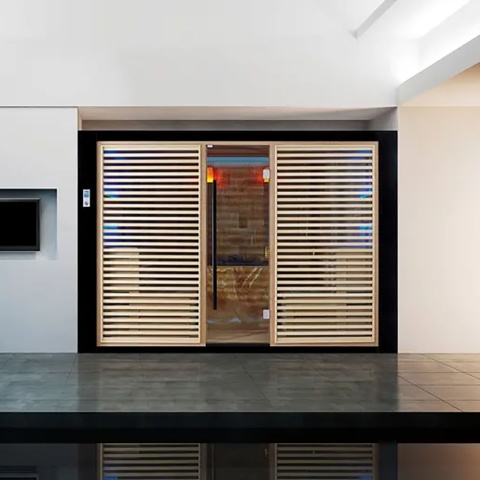 Sauna ogrodowa sucha z piecem HARVIA 12kW 300x200x210 cm 6 osobowa