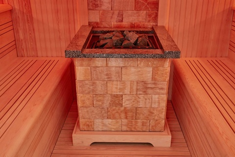 Sauna ogrodowa sucha z piecem HARVIA 12kW 300x200x210 cm 6 osobowa