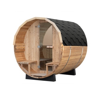 Sauna ogrodowa beczka 180 x Ø 210 cm cm 4-osobowa