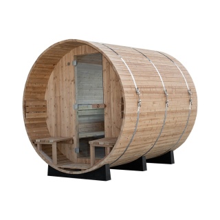 Sauna ogrodowa beczka 240 x Ø 210 cm cm 6-osobowa
