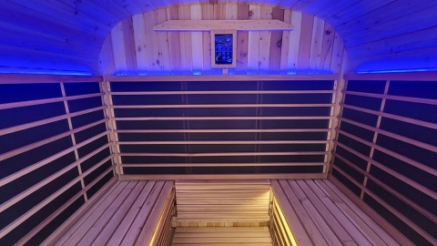 Sauna ogrodowa na podczerwień 210x300x210 cm 8-osobowa Infrared