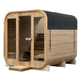 Sauna ogrodowa 210x240x210 cm 8-osobowa SQUARE