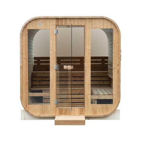 Sauna ogrodowa 210x240x210 cm 8-osobowa SQUARE