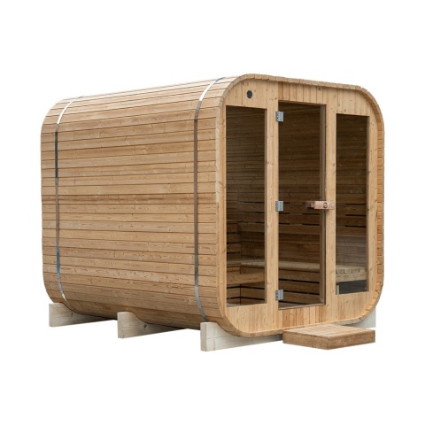 Sauna ogrodowa 210x240x210 cm 8-osobowa SQUARE
