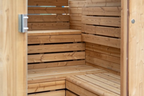 Sauna ogrodowa 210x240x210 cm 8-osobowa SQUARE