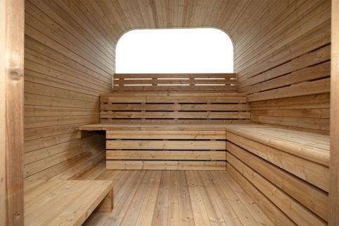 Sauna ogrodowa 210x240x210 cm 8-osobowa SQUARE