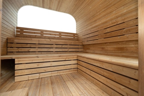 Sauna ogrodowa 210x240x210 cm 8-osobowa SQUARE