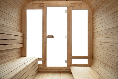 Sauna ogrodowa 210x240x210 cm 8-osobowa SQUARE