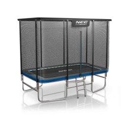 Trampolina ogrodowa prostokątna 10x7ft/305x213cm z siatką zewnętrzną i drabinką Neo-Sport