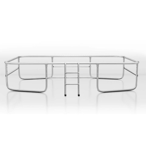 Trampolina ogrodowa prostokątna 10x7ft/305x213cm z siatką zewnętrzną i drabinką Neo-Sport