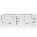 Trampolina ogrodowa prostokątna 12x8ft/366x244cm z siatką zewnętrzną i drabinką Neo-Sport