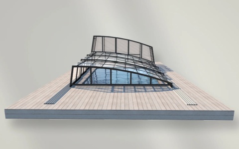 Zadaszenie basenowe na wymiar Lunar Double