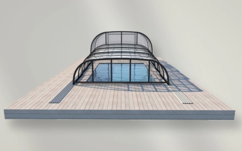Zadaszenie basenowe na wymiar Cometa Double