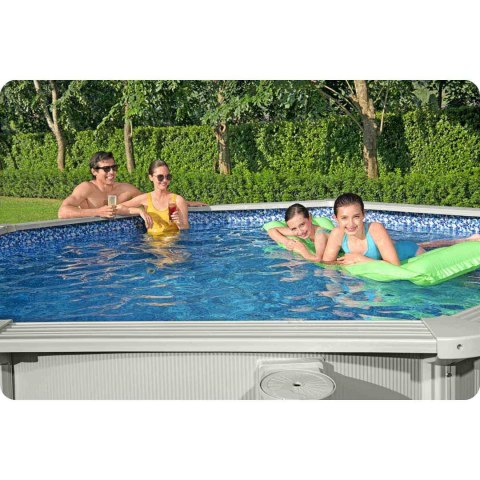 Basen ogrodowy panelowy całoroczny 366 x 122 cm 13w1 Bestawy 56574