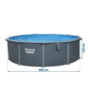 Basen ogrodowy panelowy całoroczny 488 x 132 cm 13w1 Bestawy 561CU