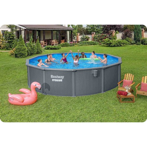 Basen ogrodowy panelowy całoroczny 549 x 132 cm 13w1 Bestawy 561CS