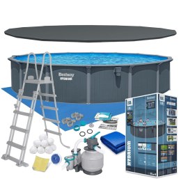Basen ogrodowy panelowy całoroczny 732 x 132 cm 13w1 Bestawy 561RP