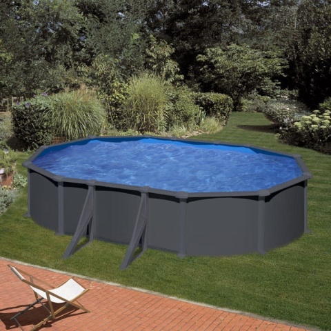 Basen ogrodowy stalowy Dream Pool Omega 730x375x132cm GRE