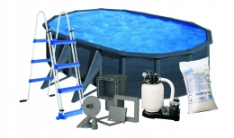 Basen ogrodowy stalowy Granada 500x300x132cm GRE