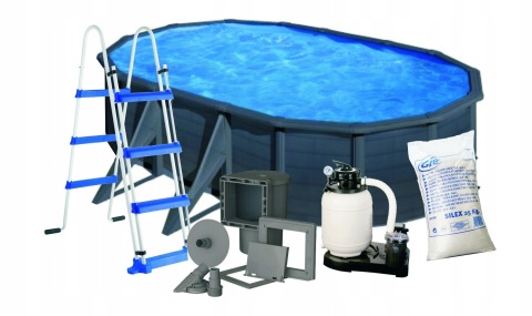 Basen ogrodowy stalowy Granada 500x300x132cm GRE